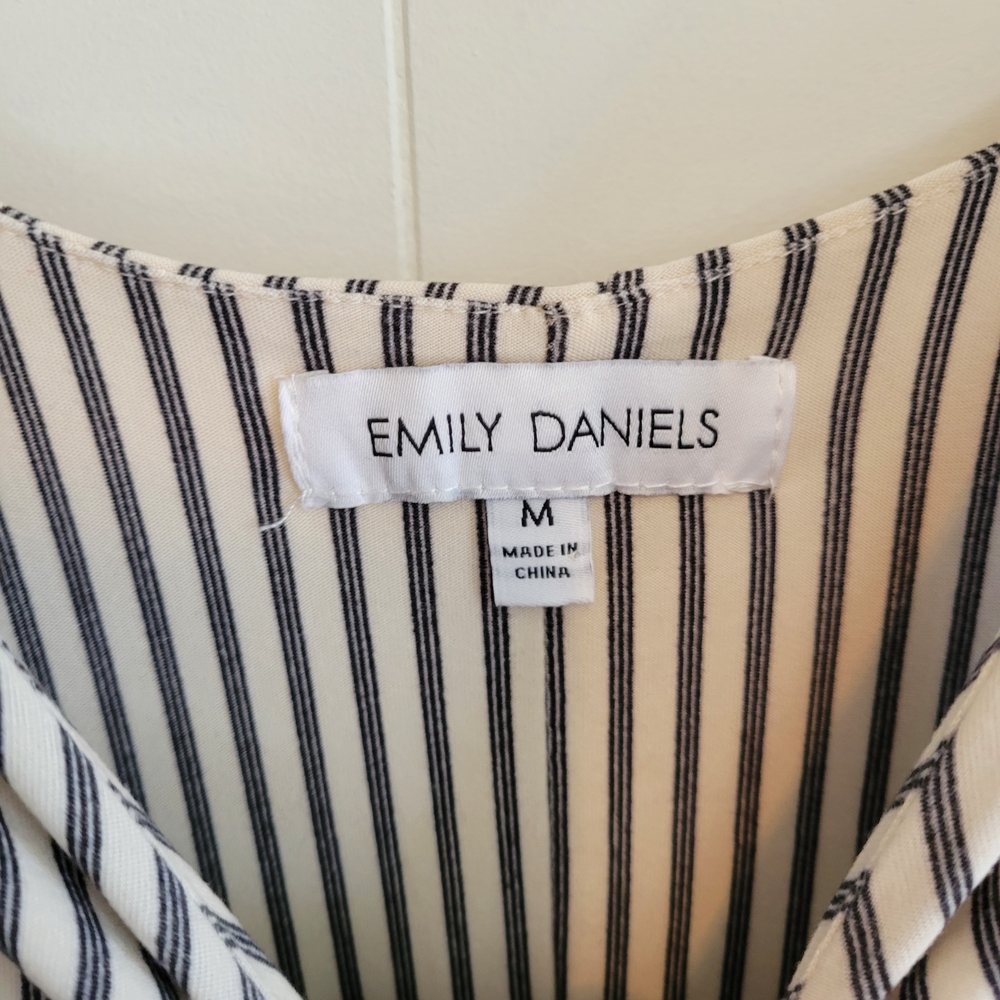Emily Daniels vertical stripes comfy jumpsuit - Picture 14 of 14